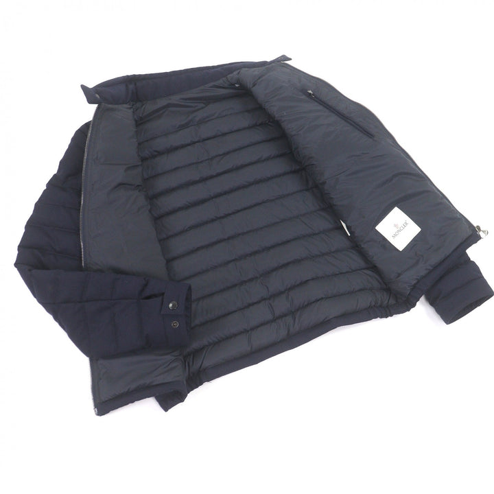 Great MONCLER Down jacket DELABOST GIUBBOTTO Navy wool mens 3