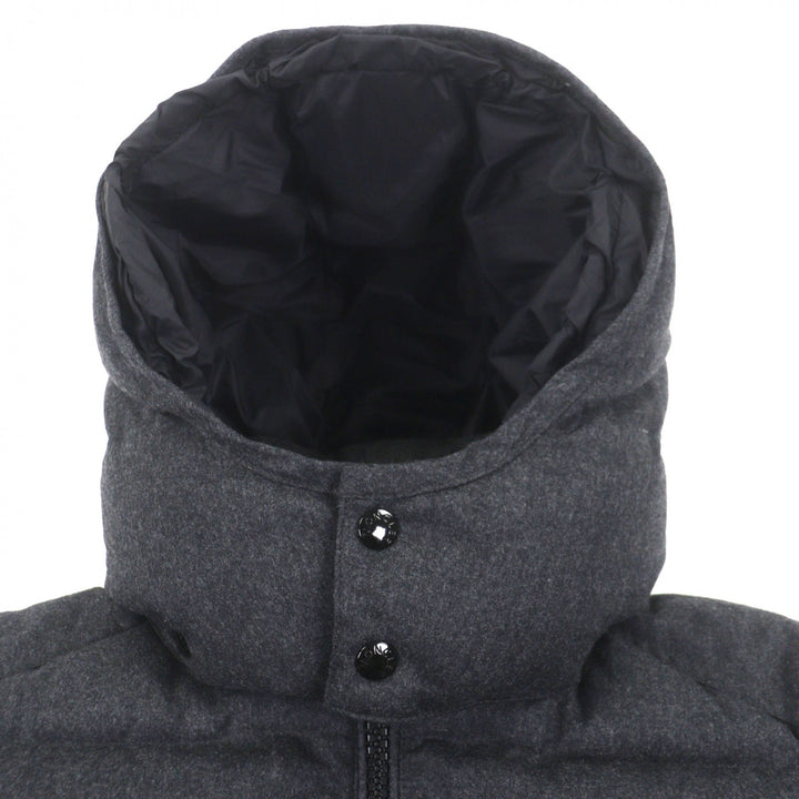 Excellent MONCLER Down jacket MONTGENEVRE Dark gray wool mens 3