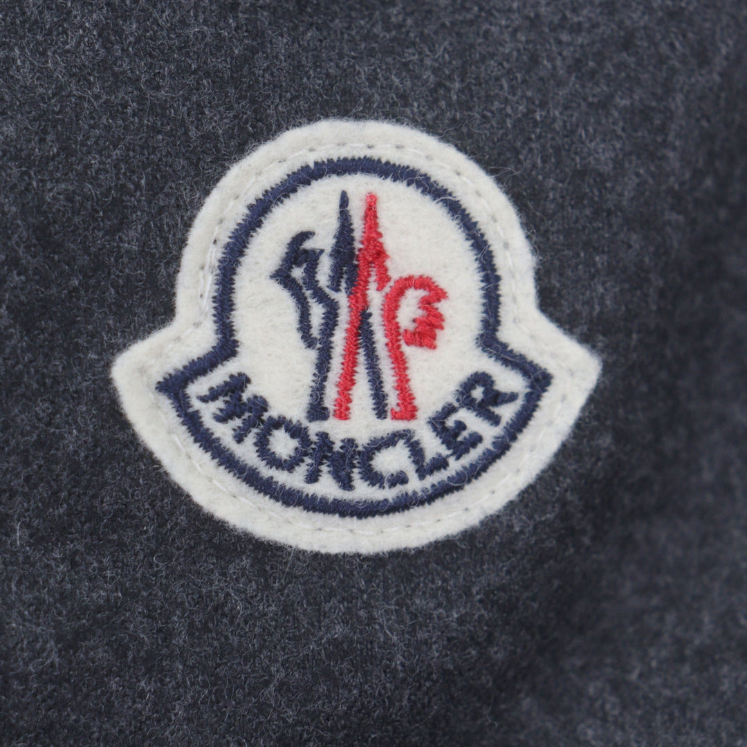 Excellent MONCLER Down jacket MONTGENEVRE Dark gray wool mens 3