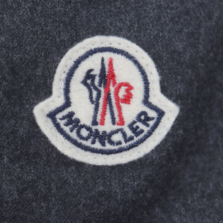 Excellent MONCLER Down jacket MONTGENEVRE Dark gray wool mens 3