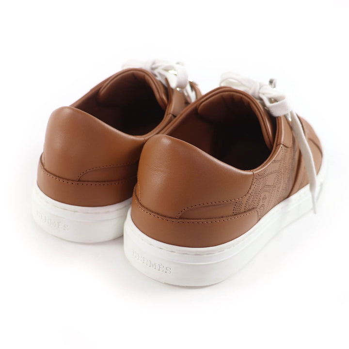 Great HERMES sneakers Day Kelly buckle included Brown leather Women 37.5