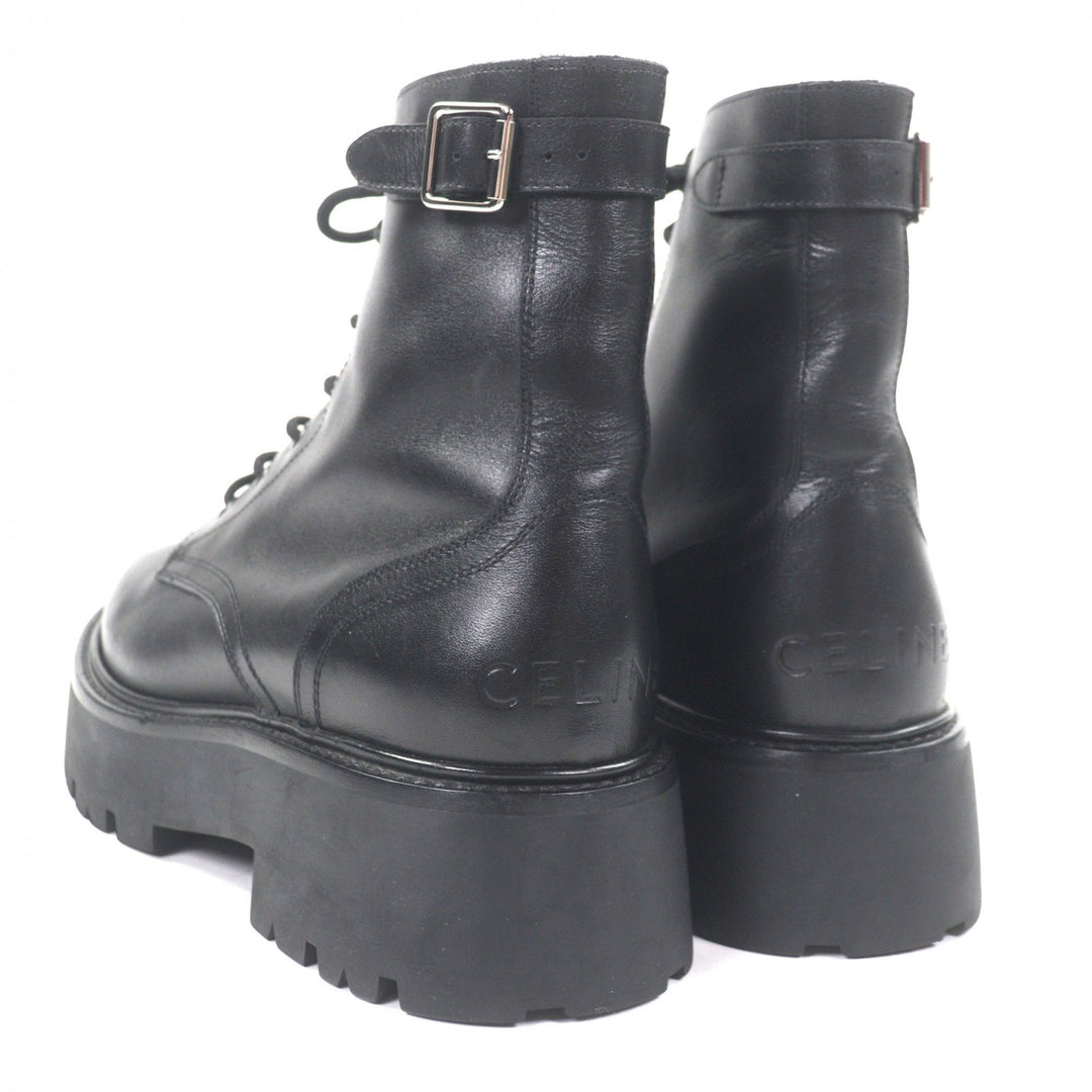 Excellent CELINE boots BULKY black leather mens 42