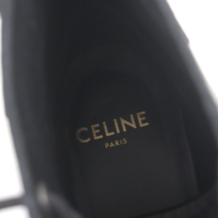 Excellent CELINE boots BULKY black leather mens 42