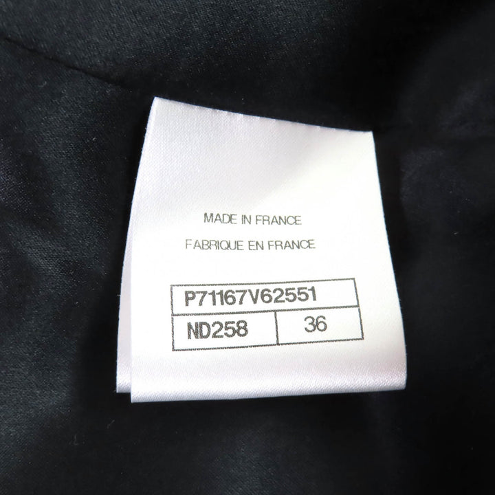 Excellent CHANEL coat black cotton Women 36 P71167