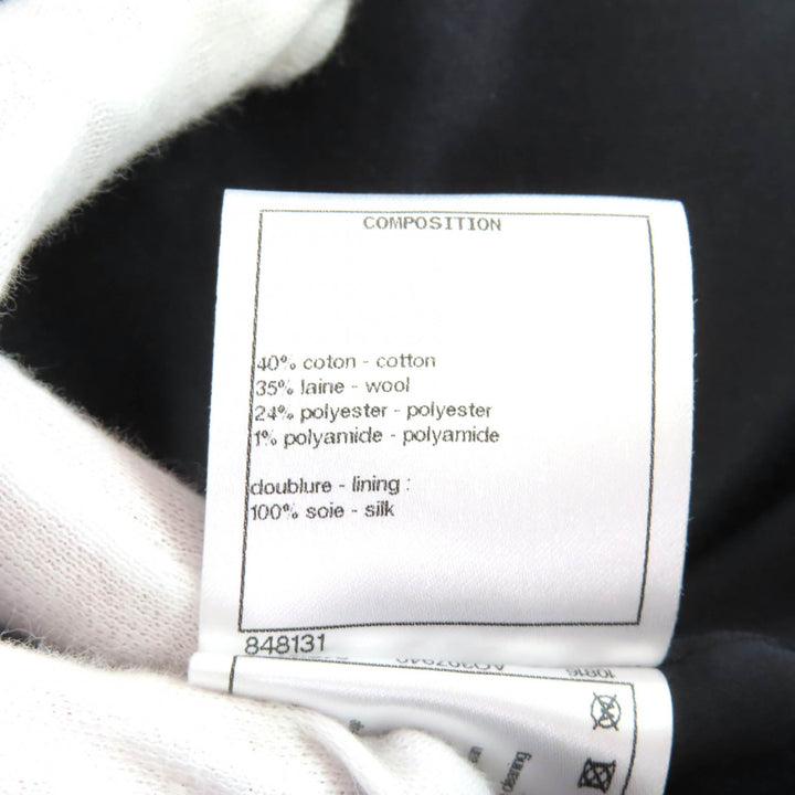 Excellent CHANEL coat black cotton Women 36 P71167