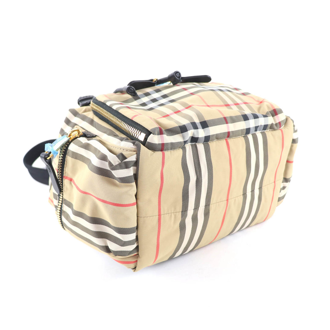 Pristine BURBERRY Backpack Â· Daypack Nova Check Pattern beige polyamide 8032709