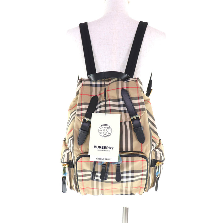 Pristine BURBERRY Backpack Â· Daypack Nova Check Pattern beige polyamide 8032709