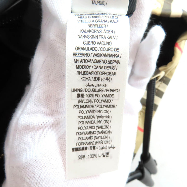 Pristine BURBERRY Backpack Â· Daypack Nova Check Pattern beige polyamide 8032709