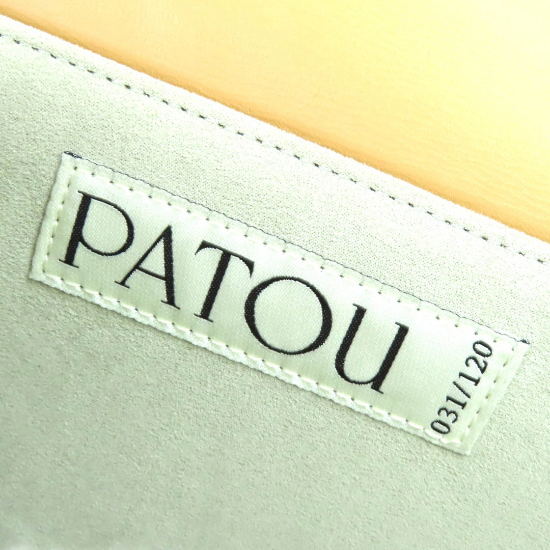 Excellent PATOU Le Patou Leather Bag Half-moon type sand BA0015004105C
