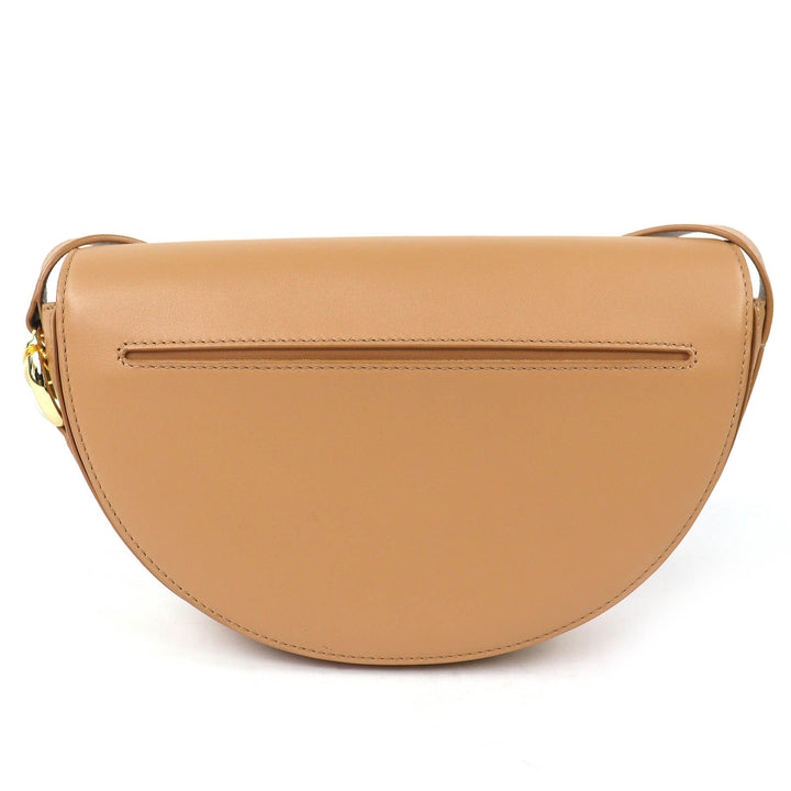 Excellent PATOU Le Patou Leather Bag Half-moon type sand BA0015004105C