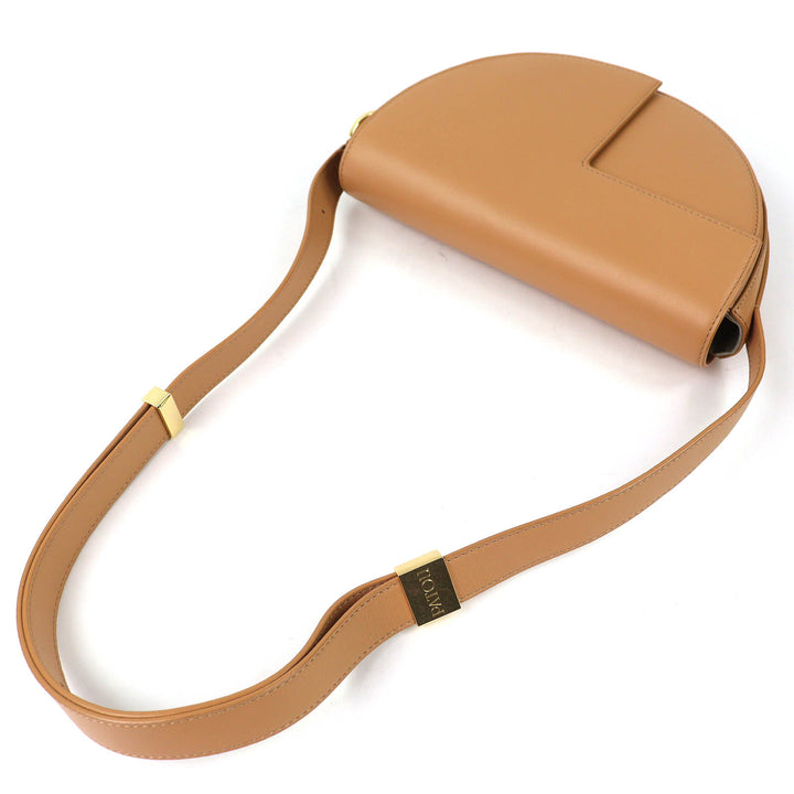 Excellent PATOU Le Patou Leather Bag Half-moon type sand BA0015004105C