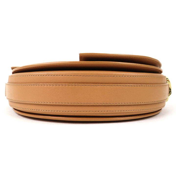 Excellent PATOU Le Patou Leather Bag Half-moon type sand BA0015004105C