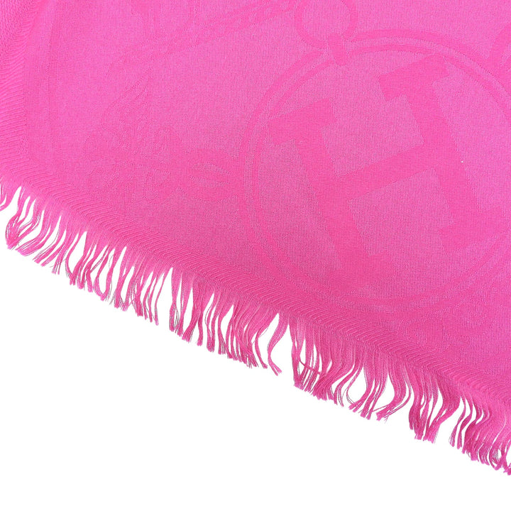 Pristine HERMES Stall Etoile New Libris pink cashmere Women