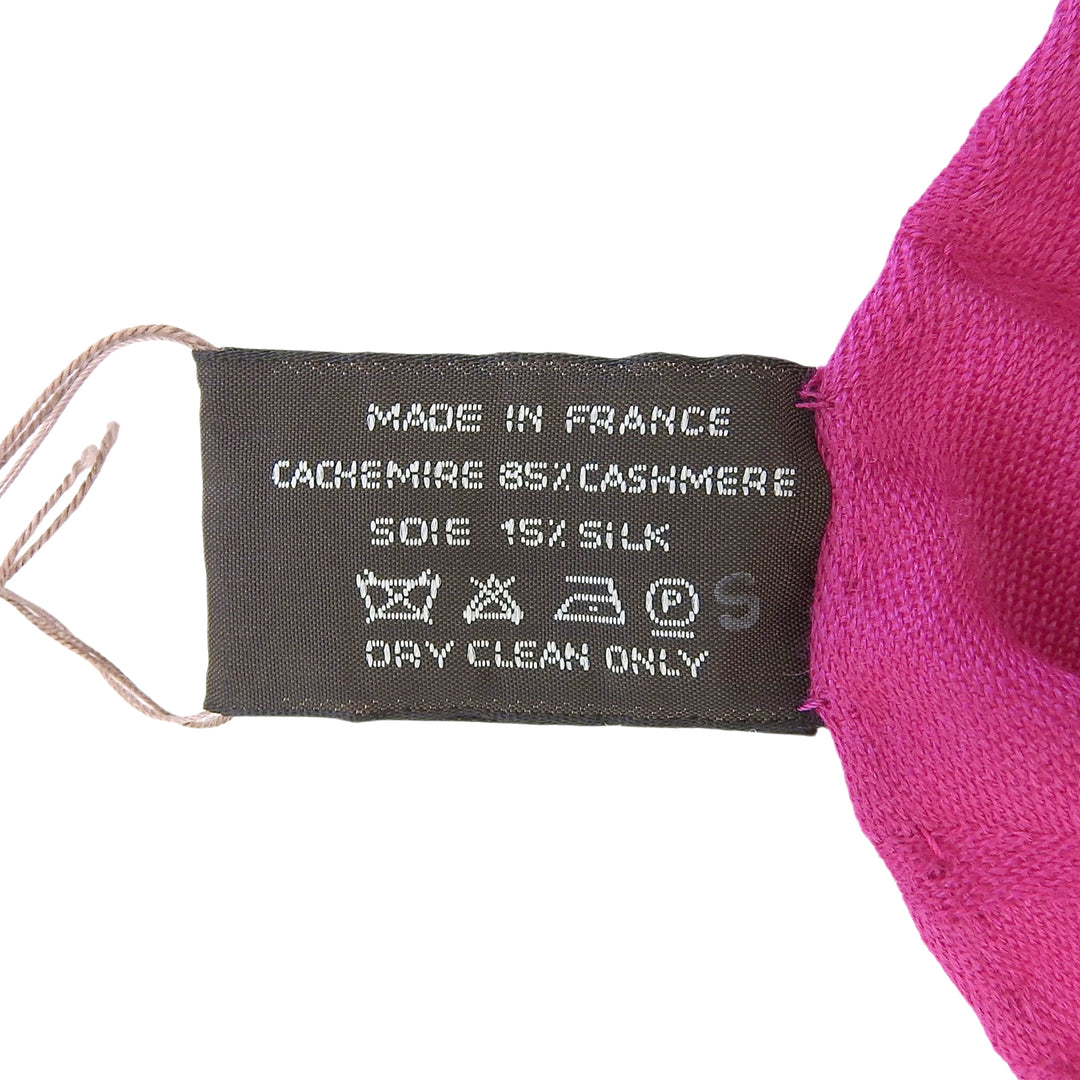 Pristine HERMES Stall Etoile New Libris pink cashmere Women