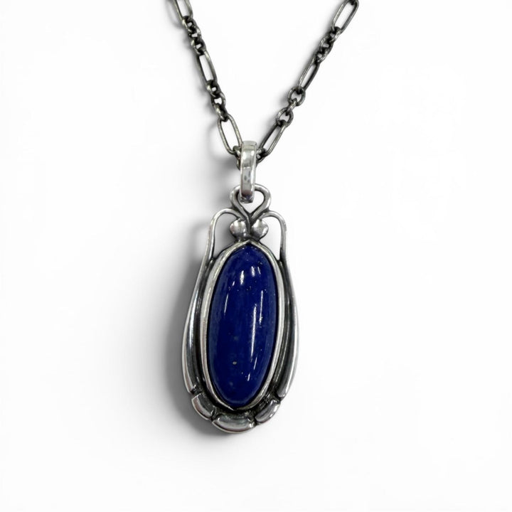 Excellent Georg Jensen Necklace Heritage Collection 2009 ear pendant Silver 925