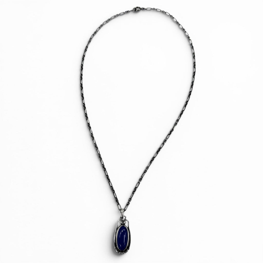 Excellent Georg Jensen Necklace Heritage Collection 2009 ear pendant Silver 925