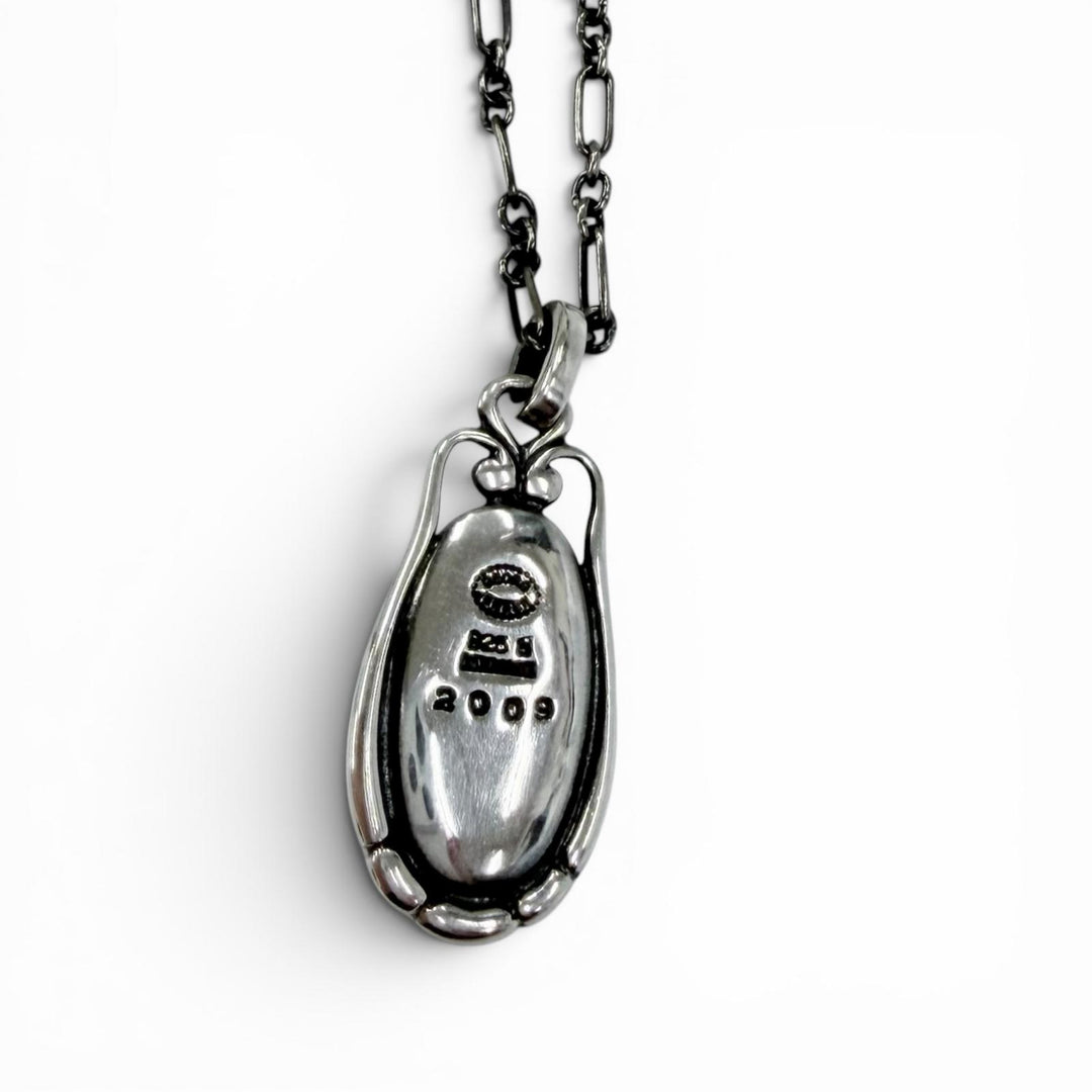 Excellent Georg Jensen Necklace Heritage Collection 2009 ear pendant Silver 925