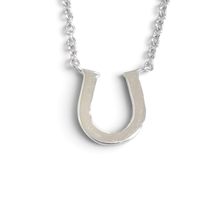 Great TIFFANY&Co. Metro Horseshoe Diamond Necklace, 750 (WG) White gold
