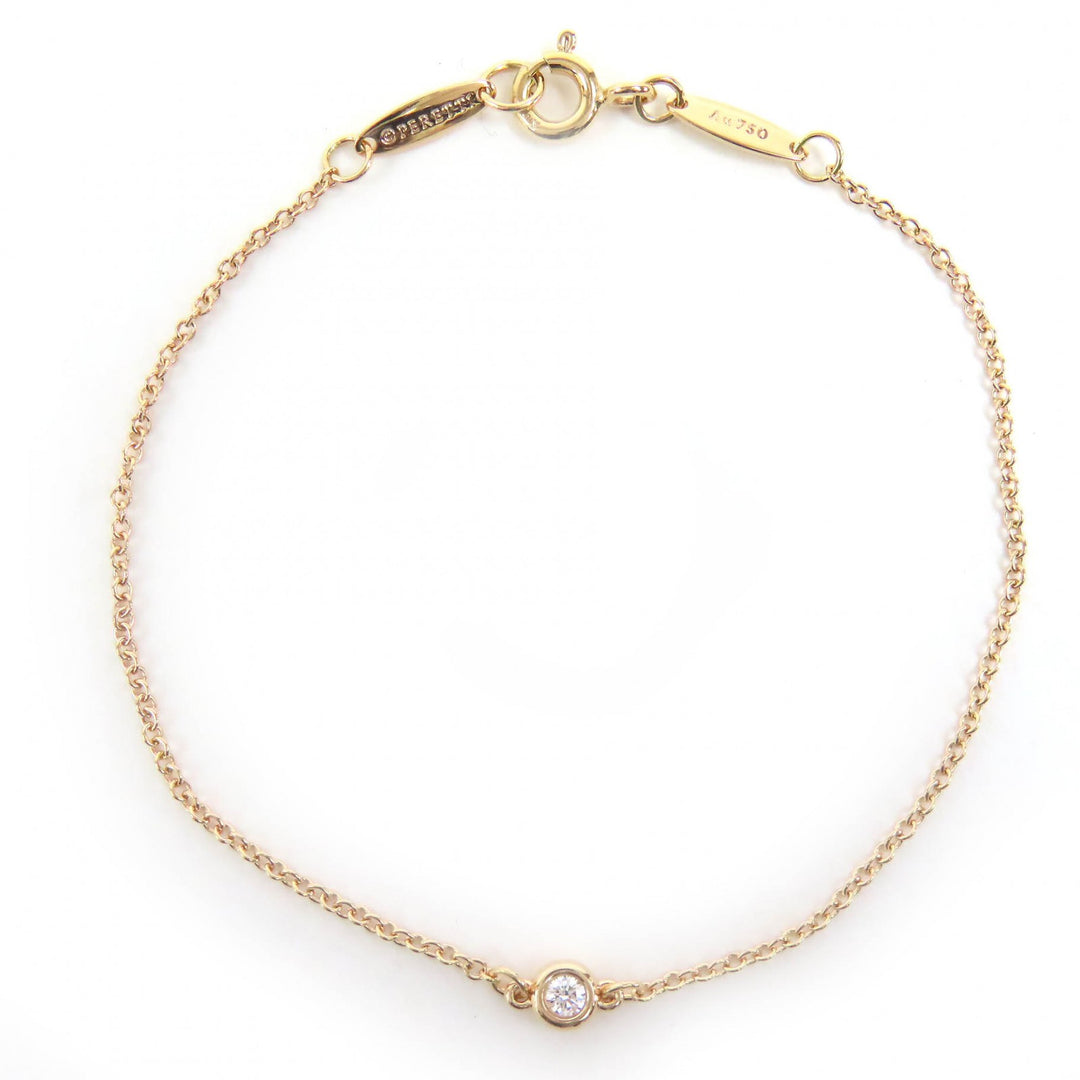 Excellent TIFFANY&Co. bracelet By the yard 1P Diamond 0.05ct Bracelet 750 (PG)