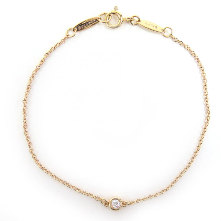 Excellent TIFFANY&Co. bracelet By the yard 1P Diamond 0.05ct Bracelet 750 (PG)