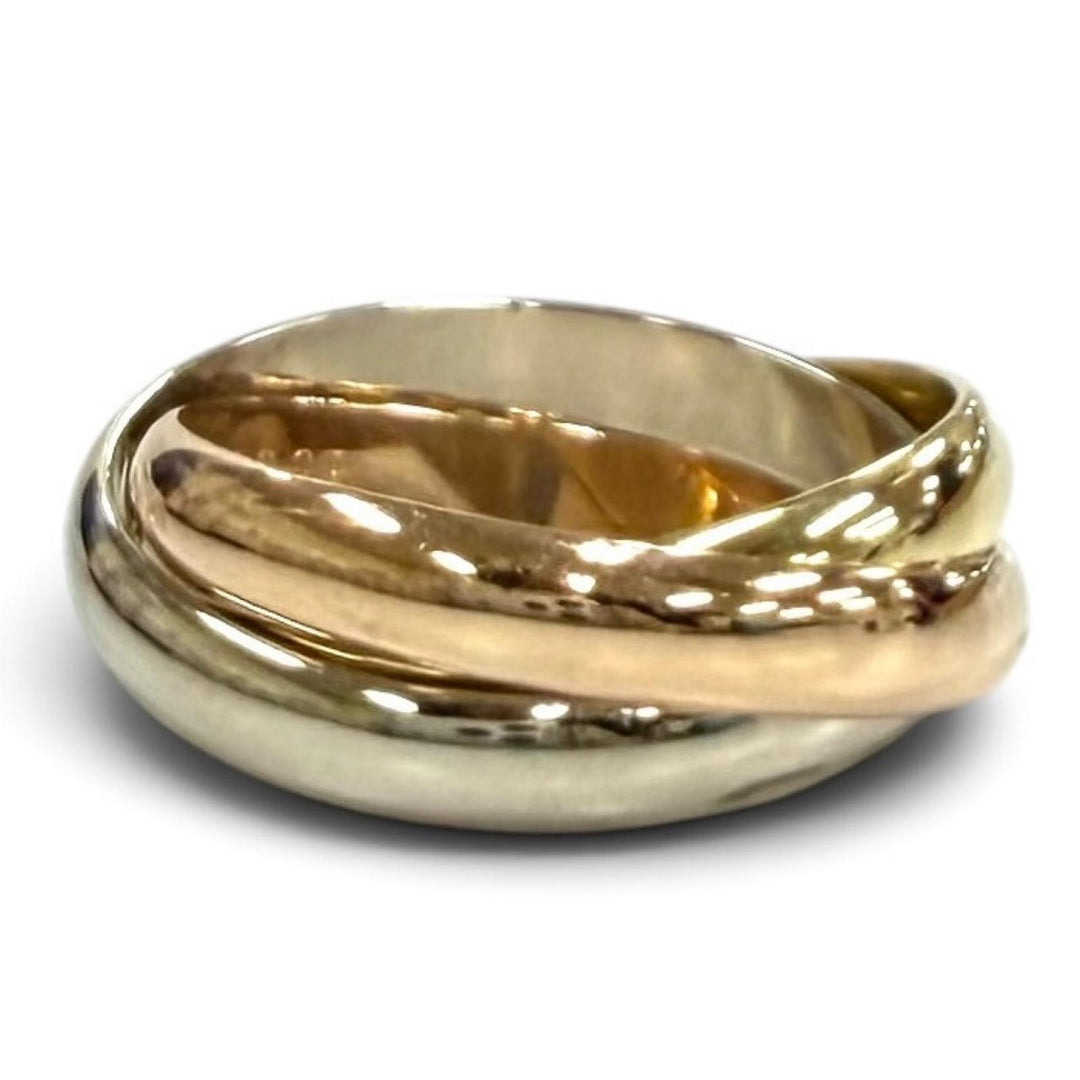 Excellent Cartier Ring ring Trinity classic ring Yellow Gold 750(YG PG WG) 56