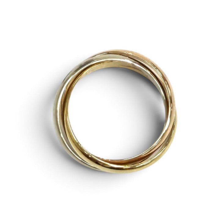 Excellent Cartier Ring ring Trinity classic ring Yellow Gold 750(YG PG WG) 56