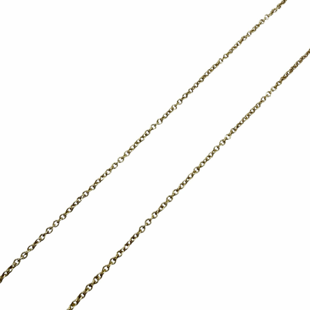 Great TIFFANY&Co. Diamond by the Yard Single Diamond Pendant Yellow Gold