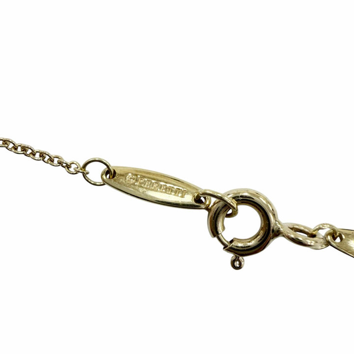 Great TIFFANY&Co. Diamond by the Yard Single Diamond Pendant Yellow Gold