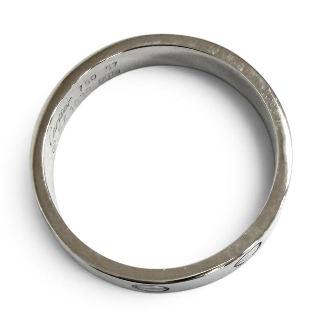 Excellent Cartier Ring ring Cartier Mini Love White gold 750 mens EZ1030