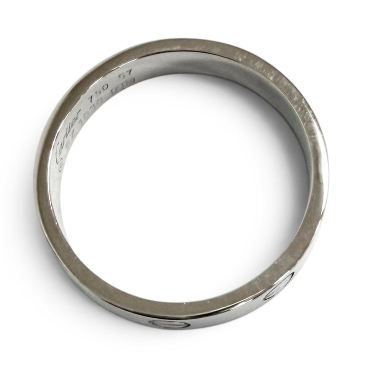 Excellent Cartier Ring ring Cartier Mini Love White gold 750 mens EZ1030