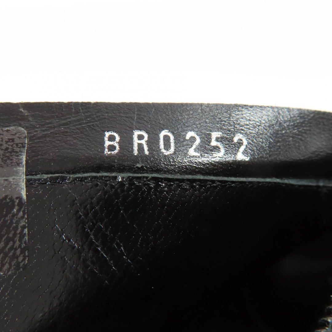 Excellent LOUIS VUITTON short boots Silhouette Line Monogram Velour black 37.5