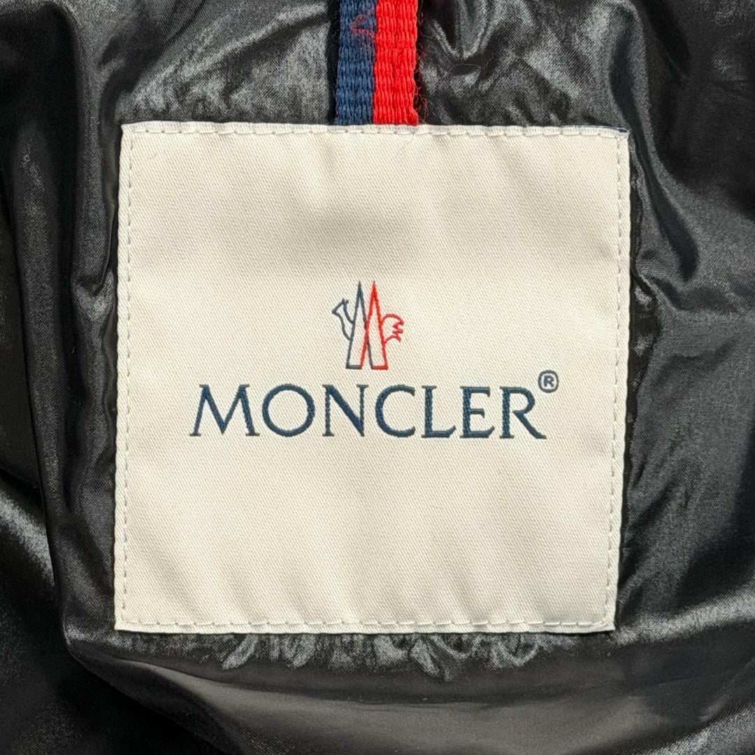 Great MONCLER Down jacket GARY Hooded with logo patch Navy Nylon mens 1