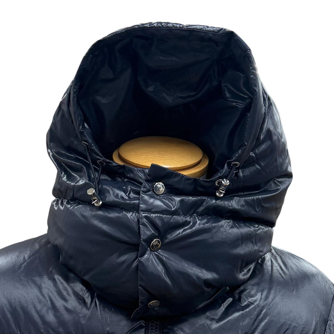 Great MONCLER Down jacket GARY Hooded with logo patch Navy Nylon mens 1