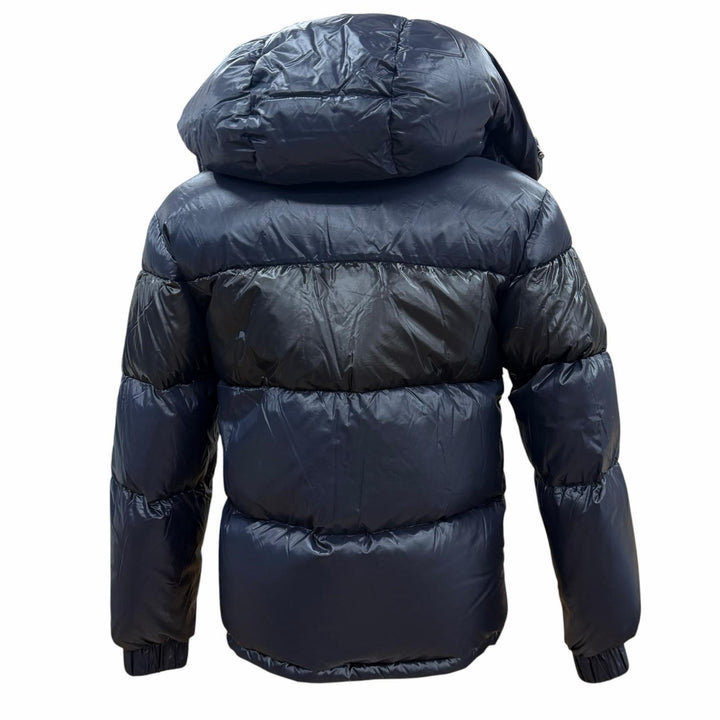 Great MONCLER Down jacket GARY Hooded with logo patch Navy Nylon mens 1