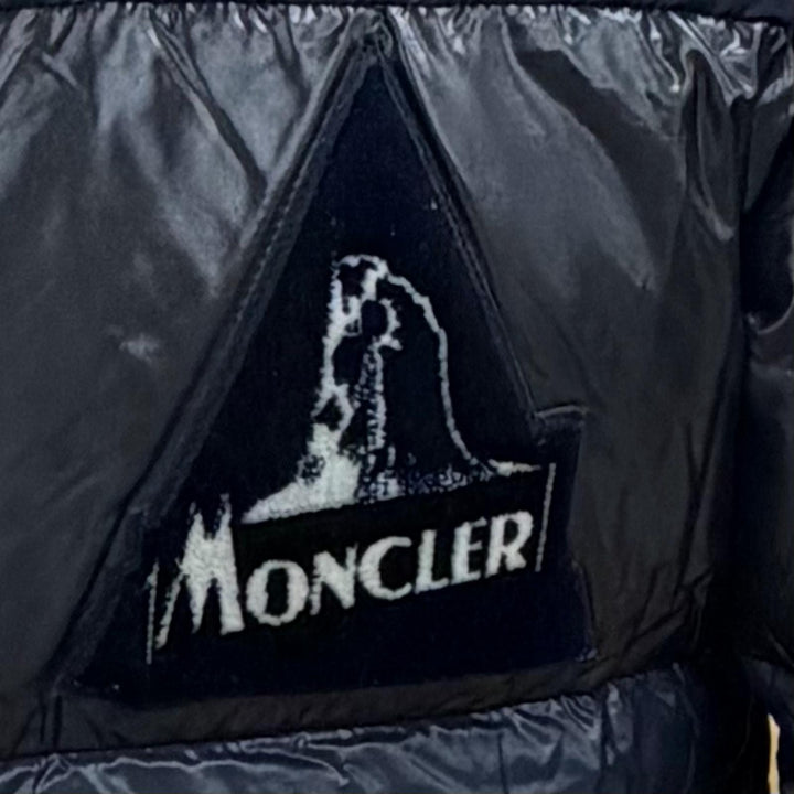 Great MONCLER Down jacket GARY Hooded with logo patch Navy Nylon mens 1
