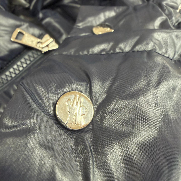 Great MONCLER Down jacket GARY Hooded with logo patch Navy Nylon mens 1