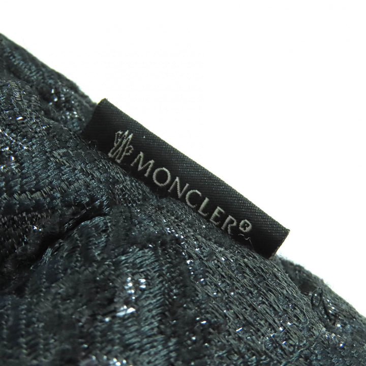 Great MONCLER Down jacket SARIETTE Flower Jacquard Stand Collar black 4