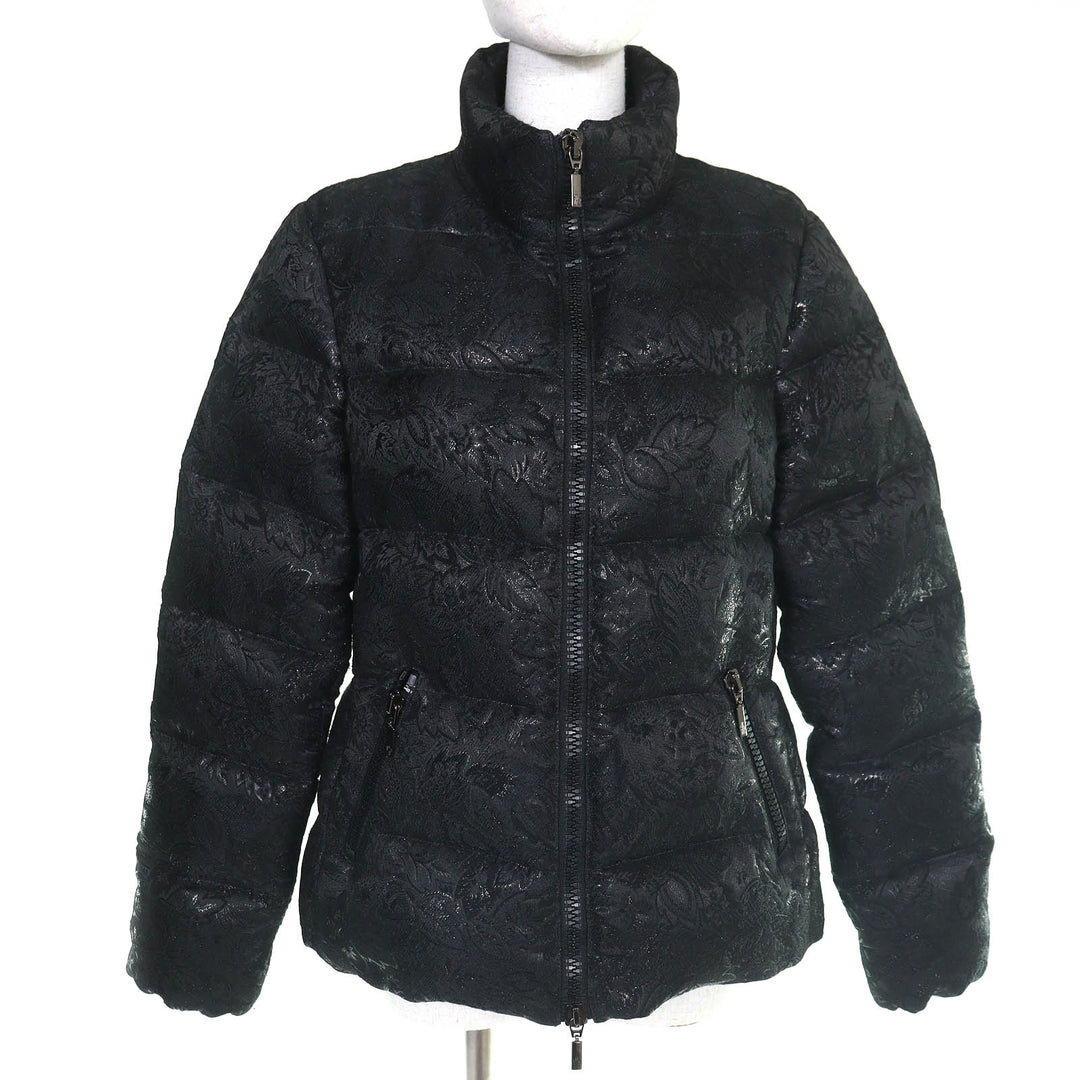 Great MONCLER Down jacket SARIETTE Flower Jacquard Stand Collar black 4
