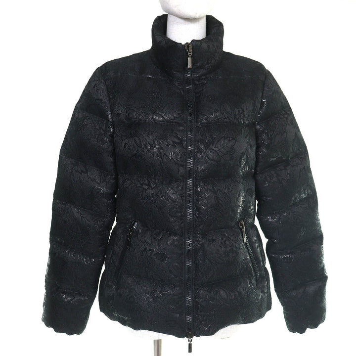Great MONCLER Down jacket SARIETTE Flower Jacquard Stand Collar black 4
