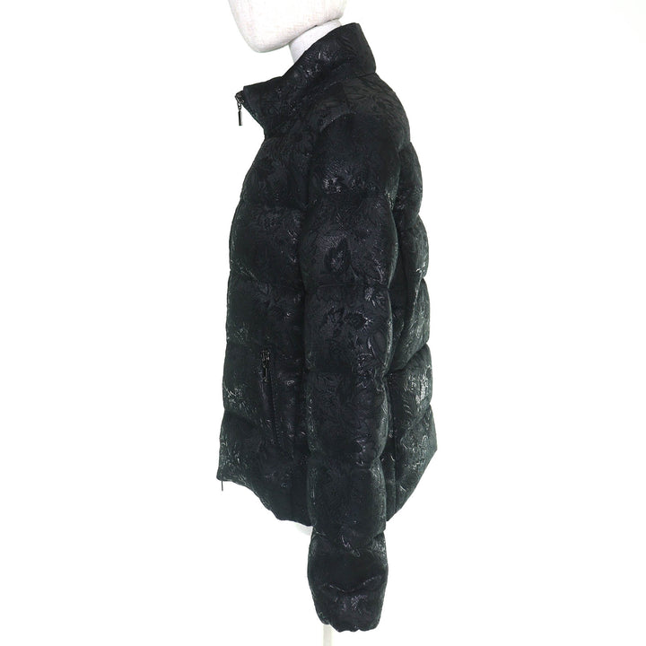 Great MONCLER Down jacket SARIETTE Flower Jacquard Stand Collar black 4