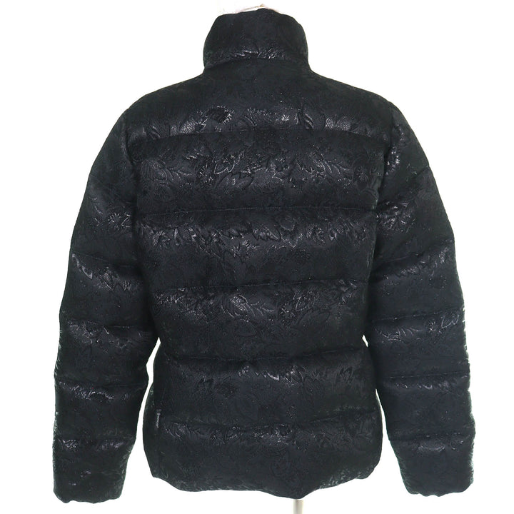 Great MONCLER Down jacket SARIETTE Flower Jacquard Stand Collar black 4