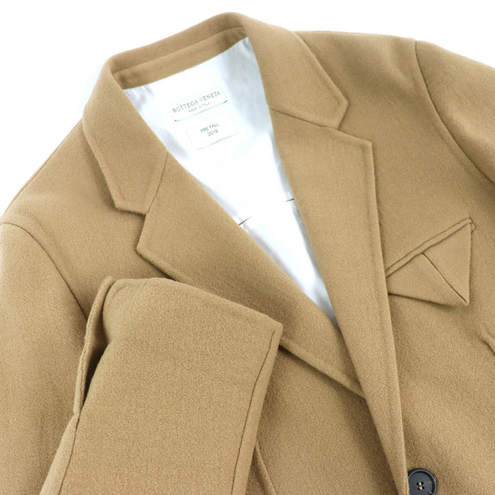 Great BOTTEGAVENETA coat 2019 Pre-Fall Turn-Up Cuff Single cashmere 48 584314