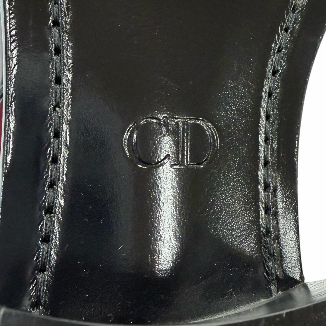 Pristine DIOR short boots HEEL BOOTS Red Patent leather mens
