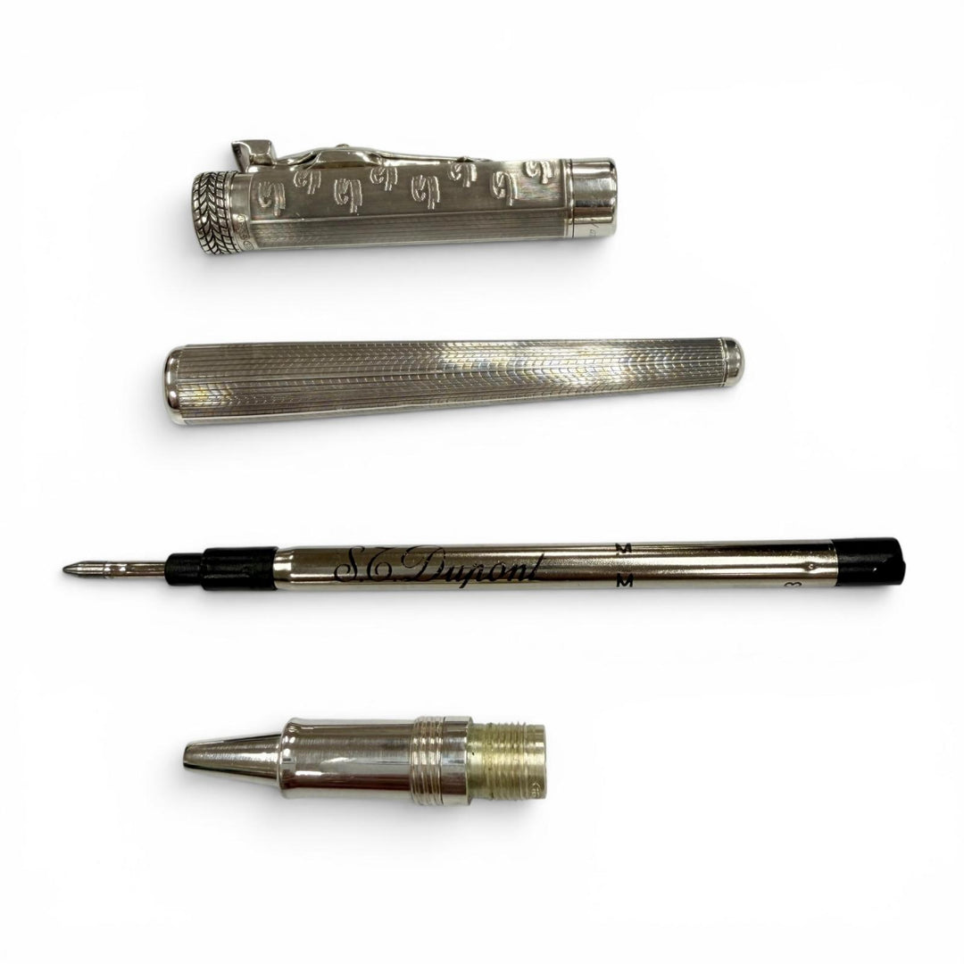 Great Montegrappa Ballpoint pen Ayrton Senna Silver 925 mens