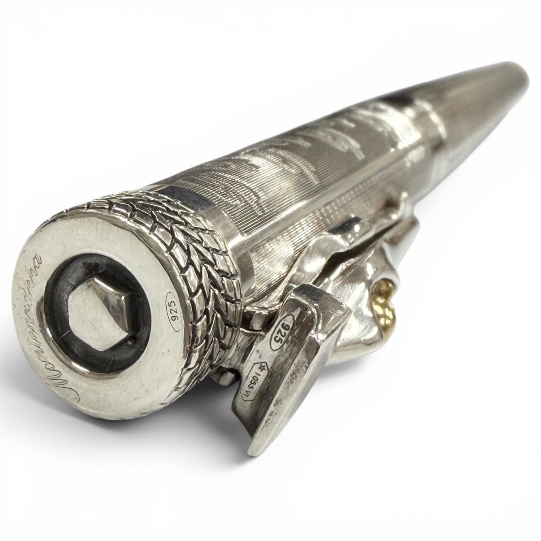Great Montegrappa Ballpoint pen Ayrton Senna Silver 925 mens