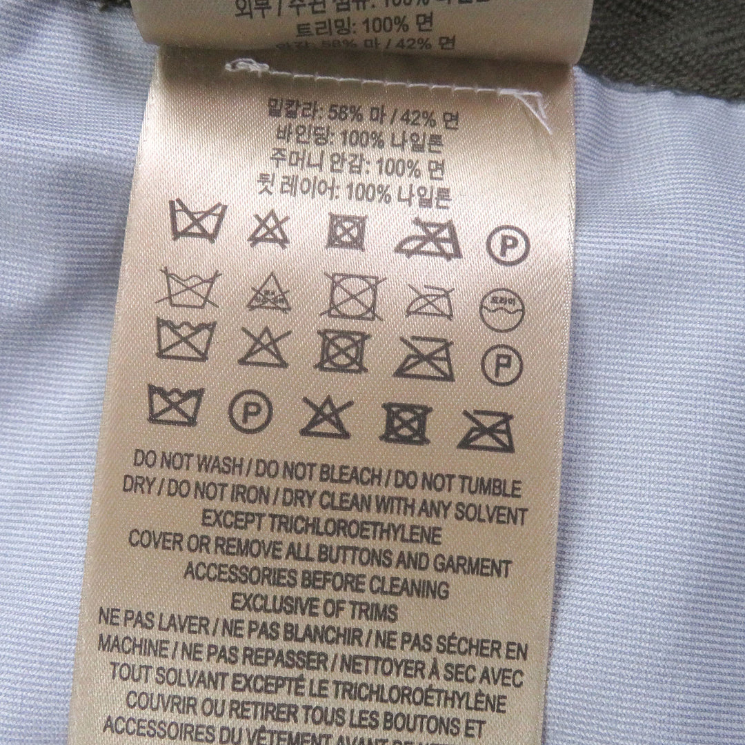 Great BURBERRY coat Material-blocked, checkered lining field jacket khaki