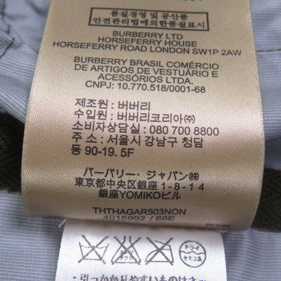 Great BURBERRY coat Material-blocked, checkered lining field jacket khaki