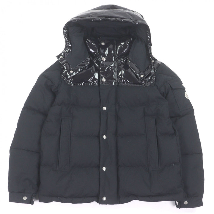 Great MONCLER Down jacket CHARDON GIUBBOTTO Logo patch Dark navy