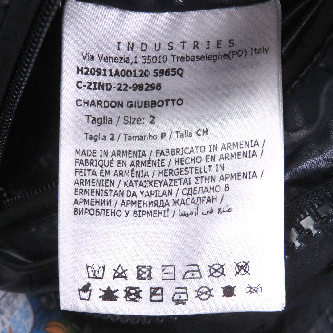 Great MONCLER Down jacket CHARDON GIUBBOTTO Logo patch Dark navy