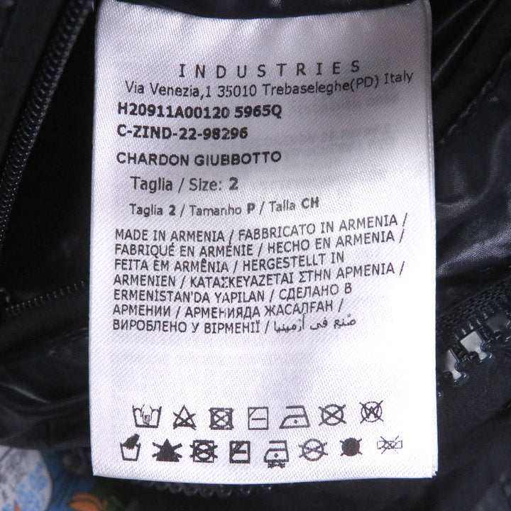 Great MONCLER Down jacket CHARDON GIUBBOTTO Logo patch Dark navy